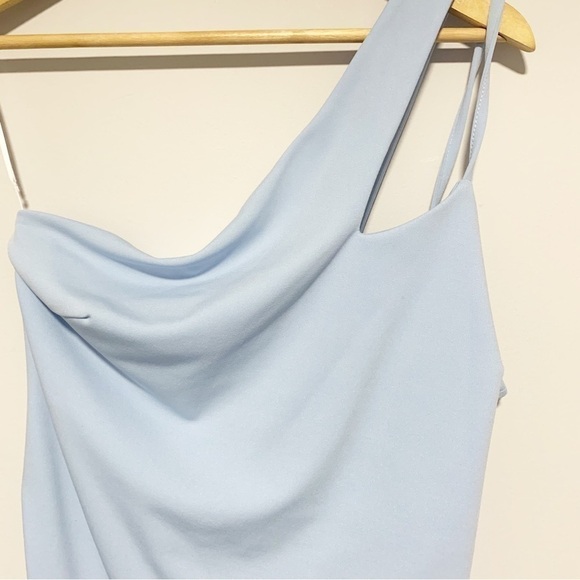 Grace Karin Pastel Blue One Shoulder Dress Size L - Picture 5 of 11